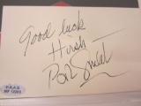 Robert Goulet singer actor signed autographed 3x5 index card PAAS COA