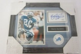 Barry Sanders Detroit Lions signed autographed framed cut signature JSA Holo Coa