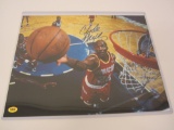 Clyde Drexler Houston Rockets signed autographed 11x14 photo CAS COA