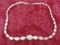 Multi Sized Pearls on Hand Made Necklace - Good Condition
