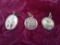 (3) 14K Gold Religious Charms - Necklace Charms
