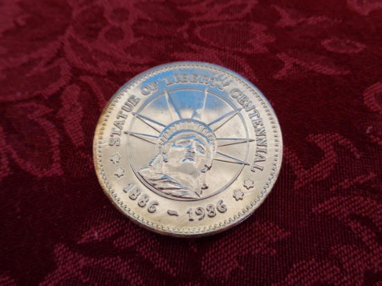Silver Statue of Libery Centennial Coin - 1886 to 1996 -100th Anniversary Coin - Gift of Freedom