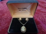 Set of PIERRE CARDIN Earing & Necklace Set - Antique Set - In Origional Box