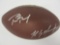Tom Brady, Rob Gronkowski New England Patriots signed autographed football Certified Coa