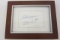 Ted Williams, Whitney Ford MLB Legends signed framed and matted cut signature Certified Coa