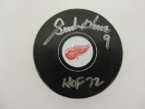 Gordie Howe Detroit Red Wings signed autographed hockey puck Certified Coa