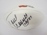 Paul Warfield Cleveland Browns signed autographed football witness CAS COA