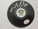 Mario Lemieux Pittsburgh Penguins signed autographed hockey puck PAAS Coa