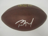 Tom Brady New England Patriots signed autographed football Certified Coa