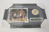 Reggie Miller Indiana Pacers signed autographed framed 8x10 photo JSA Holo Coa