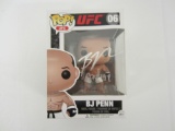 BJ Penn UFC signed autographed Pop Figure CAS COA