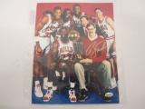 Michael Jordan, Scottie Pippen, Phil Jackson Chicago Bulls signed autographed 8x10 Photo Certified C