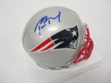 Tom Brady New England Patriots signed autographed mini helmet Certified Coa