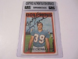 Larry Csonka Miami Dolphins signed autographed card CAS COA