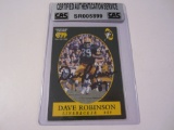 Dave Robinson Green Bay Packers signed autographed card CAS COA