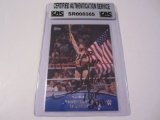 Hacksaw Jim Duggan WWE signed autographed card CAS COA