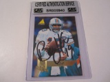 Bernie Kosar Miami Dolphins signed autographed card CAS COA