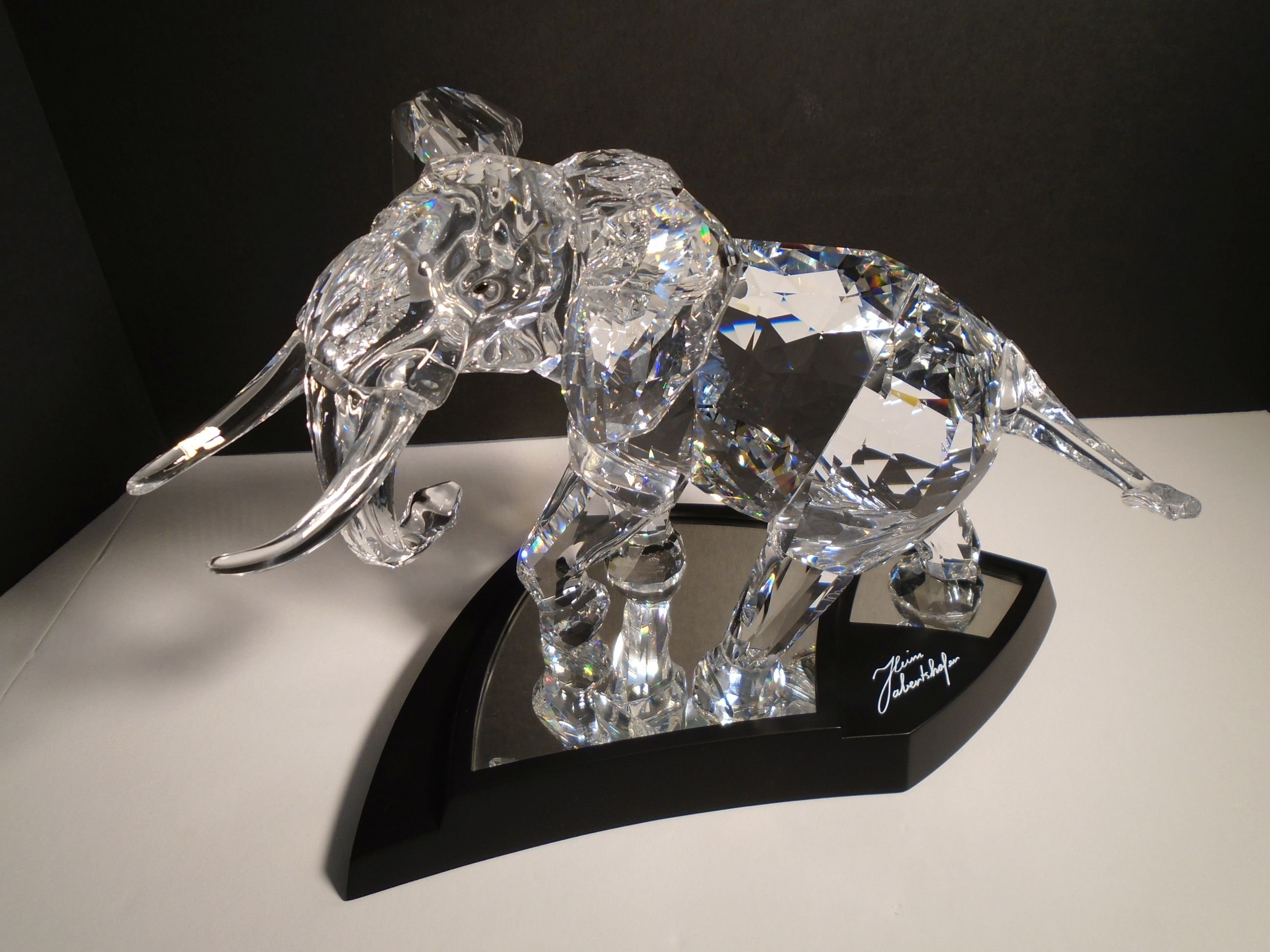 Elephant" Swarovski crystal. Limited Designer | Proxibid