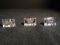 Collection of 3 Swarovski crystal plaques