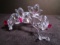 Swarovski crystal Orchids on a branch.