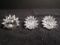 Collection of 3 Swarovski crystal Hedgehogs.
