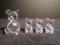 Collection of 4 Swarovski crystal Bears.