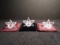 Collection of 3 Swarovski crystal Orchids.