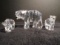 Collection of 3 Swarovski crystal Bears.