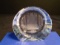 Swarovski crystal disk paperweight of Rockefeller Center Christmas Tree