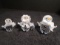 Collection of 3 Swarovski crystal Snowmen.