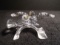 Swarovski crystal Turtle Doves. Part of the 