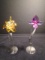 Pair of Swarovski crystal Flowers.