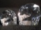 Pair of Swarovski crystal Paperweights. 