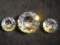 Collection of 3 Swarovski crystal Paperweights. 
