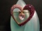 Swarovski crystal AE Heart Brooch/Pin.