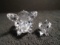 Pair of Swarovski crystal Pigs.