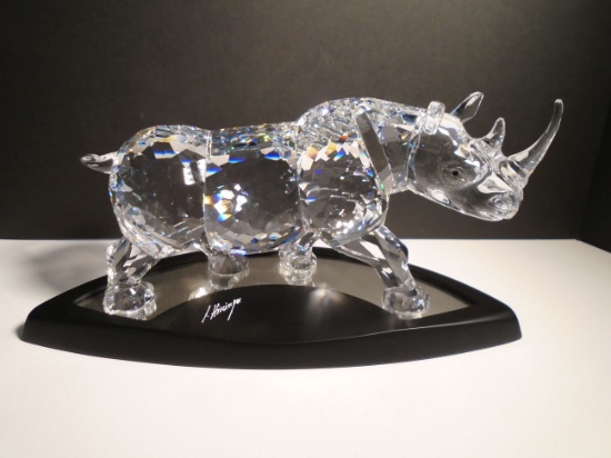 "The Rhinoceros"  Swarovski crystal. Limited edition # 5821/10,000.