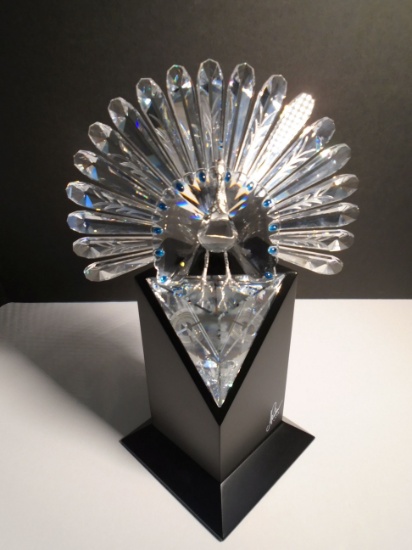 "The Peacock" Swarovski crystal. Limited Designer Edition # 5677/10,000