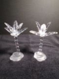 Pair of Swarovski crystal Palm Trees.