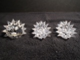 Collection of 3 Swarovski crystal Hedgehogs.