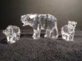 Collection of 3 Swarovski crystal Bears.