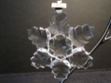 Swarovski crystal snowflake Christmas Ornament, 1996 Limited Edition.