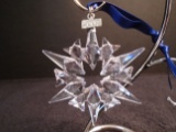 Swarovski crystal snowflake Christmas Ornament, 2007  Limited Edition.