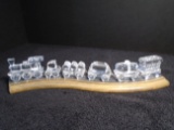 Swarovski crystal Holiday 6 pc Train set.