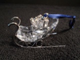 Swarovski crystal Sleigh Ornament.