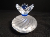 Swarovski crystal Blue Flower Jewel Box.
