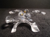 Swarovski crystal Turtle Doves. Part of the 