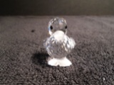 Swarovski crystal miniature standing Duck. Part of the 