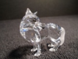Swarovski crystal Wolf.