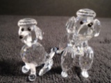 Pair of Swarovski Poodles.
